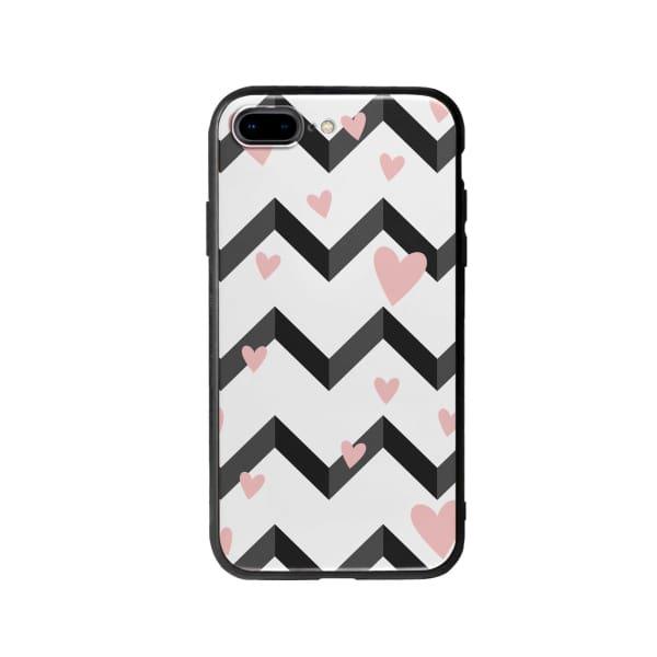 Coque Pour iPhone 8 Plus Cœurs Motif Noir et Blanc - Coque Wiqeo 10€-15€, Cœurs, Estelle Adam, iPhone 8 Plus, Motif Wiqeo, Déstockeur de Coques Pour iPhone