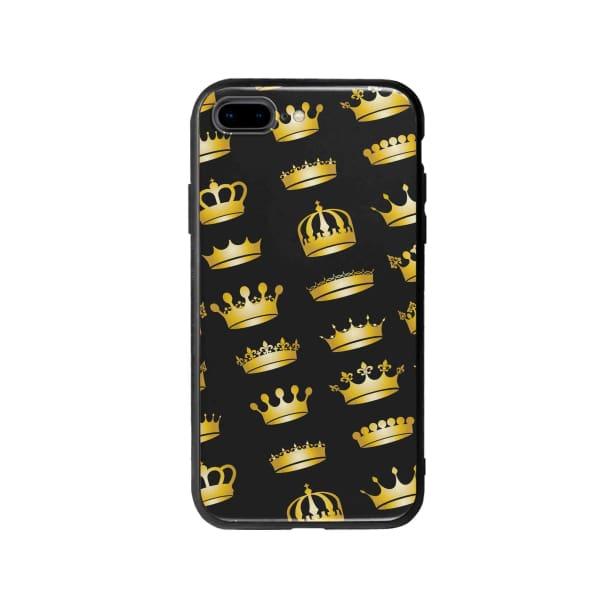 Coque Pour iPhone 8 Plus Couronnes Dorées - Coque Wiqeo 10€-15€, Estelle Adam, iPhone 8 Plus, Motif Wiqeo, Déstockeur de Coques Pour iPhone