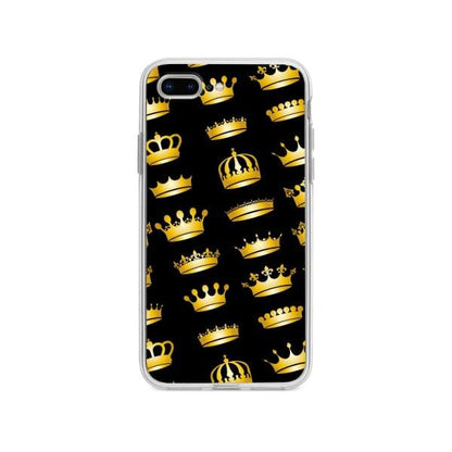 Coque Pour iPhone 8 Plus Couronnes Dorées - Coque Wiqeo 10€-15€, Estelle Adam, iPhone 8 Plus, Motif Wiqeo, Déstockeur de Coques Pour iPhone