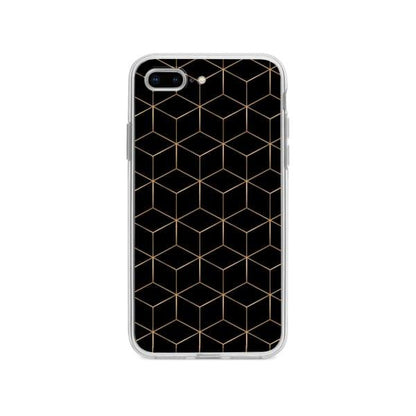 Coque Pour iPhone 8 Plus Cubes et Hexagones - Coque Wiqeo 10€-15€, Estelle Adam, iPhone 8 Plus, Motif Wiqeo, Déstockeur de Coques Pour iPhone