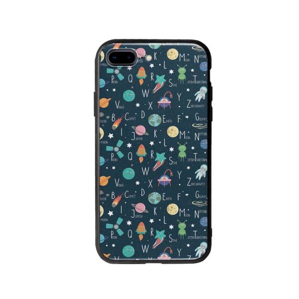 Coque Pour iPhone 8 Plus Espace Alphabet - Coque Wiqeo 10€-15€, Estelle Adam, Illustration, iPhone 8 Plus, Motif Wiqeo, Déstockeur de Coques Pour iPhone