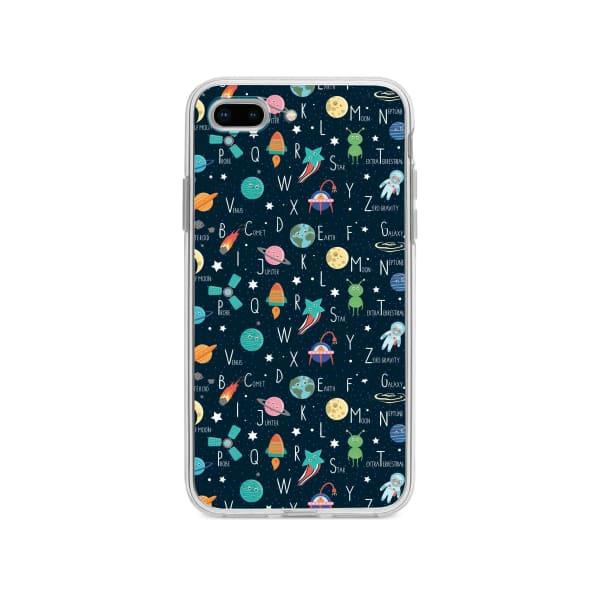 Coque Pour iPhone 8 Plus Espace Alphabet - Coque Wiqeo 10€-15€, Estelle Adam, Illustration, iPhone 8 Plus, Motif Wiqeo, Déstockeur de Coques Pour iPhone