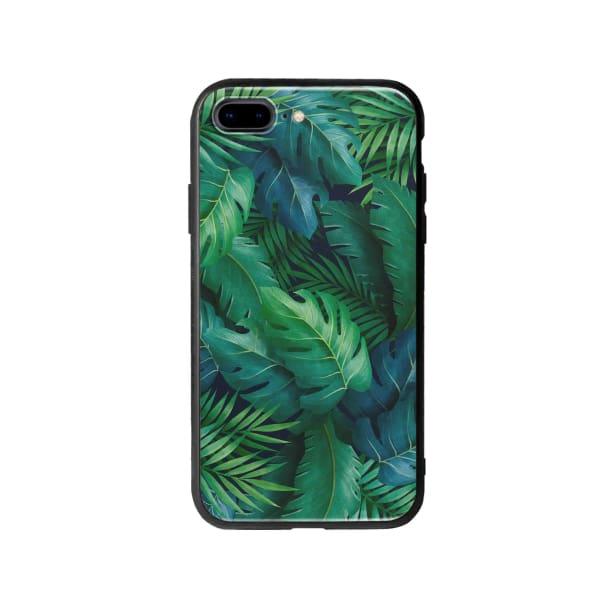 Coque Pour iPhone 8 Plus Feuillage Tropical - Coque Wiqeo 10€-15€, Estelle Adam, Feuilles, iPhone 8 Plus, Motif Wiqeo, Déstockeur de Coques Pour iPhone