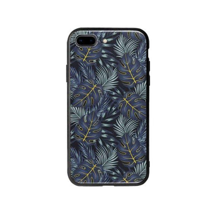 Coque Pour iPhone 8 Plus Feuilles Bleuâtres - Coque Wiqeo 10€-15€, Estelle Adam, Feuilles, iPhone 8 Plus, Motif Wiqeo, Déstockeur de Coques Pour iPhone