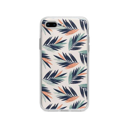 Coque Pour iPhone 8 Plus Feuilles Tropicales - Coque Wiqeo 10€-15€, Estelle Adam, Feuilles, iPhone 8 Plus, Motif Wiqeo, Déstockeur de Coques Pour iPhone