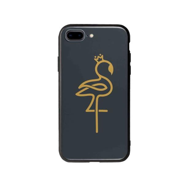 Coque Pour iPhone 8 Plus Flamant Rose Linéaire - Coque Wiqeo 10€-15€, Animaux, Estelle Adam, iPhone 8 Plus, Motif Wiqeo, Déstockeur de Coques Pour iPhone