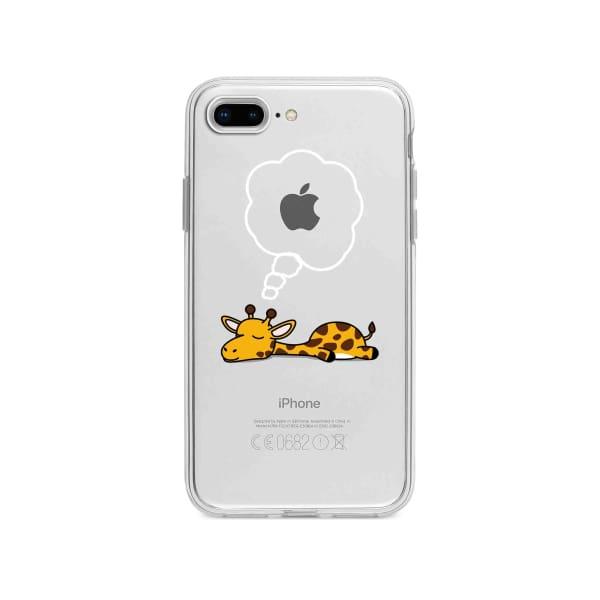 Coque Pour iPhone 8 Plus Girafe Endormie - Coque Wiqeo 10€-15€, Animaux, Estelle Adam, Illustration, iPhone 8 Plus Wiqeo, Déstockeur de Coques Pour iPhone