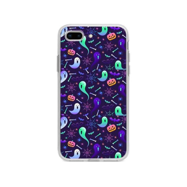 Coque Pour iPhone 8 Plus Halloween Fantôme - Coque Wiqeo 10€-15€, Estelle Adam, iPhone 8 Plus, Motif Wiqeo, Déstockeur de Coques Pour iPhone