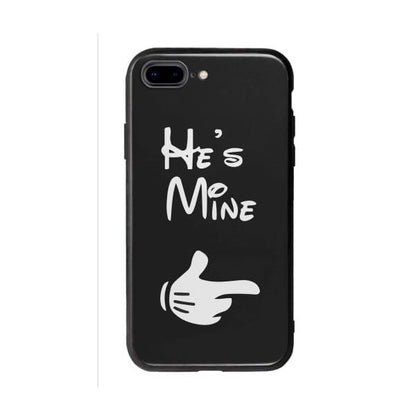 Coque Pour iPhone 8 Plus "He's Mine" - Coque Wiqeo 10€-15€, Couple, iPhone 8 Plus, Mireille Lachapelle Wiqeo, Déstockeur de Coques Pour iPhone