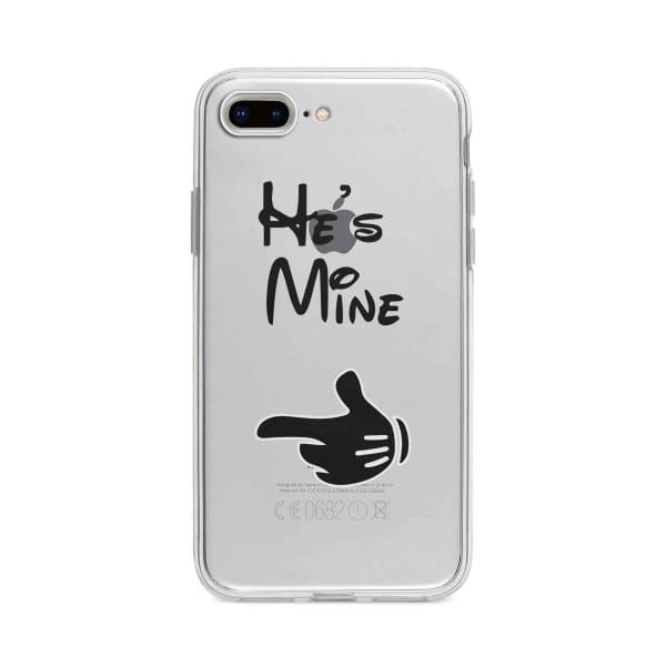 Coque Pour iPhone 8 Plus "He's Mine" - Coque Wiqeo 10€-15€, Couple, iPhone 8 Plus, Mireille Lachapelle Wiqeo, Déstockeur de Coques Pour iPhone