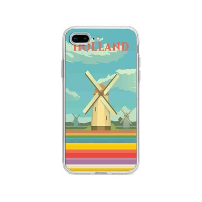 Coque Pour iPhone 8 Plus Hollande - Coque Wiqeo 10€-15€, Illustration, iPhone 8 Plus, Robert Guillory, Voyage Wiqeo, Déstockeur de Coques Pour iPhone