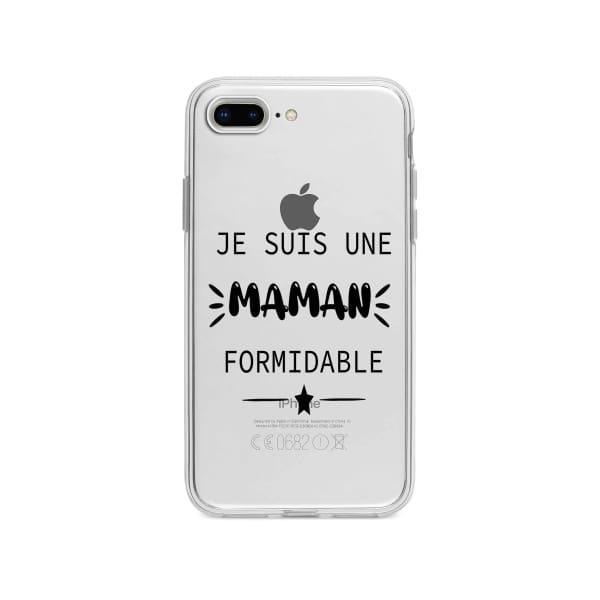 Coque Pour iPhone 8 Plus "Maman Formidable" - Coque Wiqeo 10€-15€, Géraud Fournier, iPhone 8 Plus, Mignon Wiqeo, Déstockeur de Coques Pour iPhone