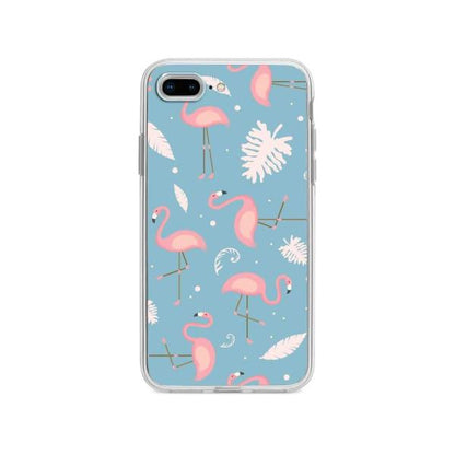 Coque Pour iPhone 8 Plus Motif Flamant Rose - Coque Wiqeo 10€-15€, Estelle Adam, Feuilles, iPhone 8 Plus, Motif Wiqeo, Déstockeur de Coques Pour iPhone