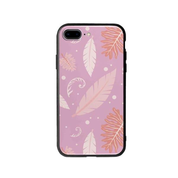 Coque Pour iPhone 8 Plus Nature Rose - Coque Wiqeo 10€-15€, Estelle Adam, Feuilles, iPhone 8 Plus, Motif Wiqeo, Déstockeur de Coques Pour iPhone