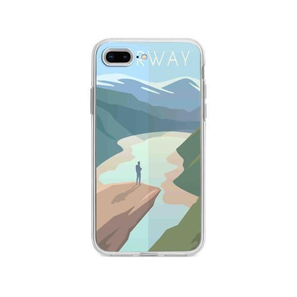 Coque Pour iPhone 8 Plus Norvège - Coque Wiqeo 10€-15€, Illustration, iPhone 8 Plus, Robert Guillory, Voyage Wiqeo, Déstockeur de Coques Pour iPhone