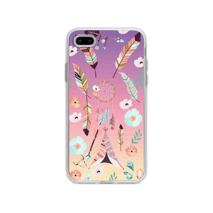 Coque Pour iPhone 8 Plus Ornements Boho - Coque Wiqeo 10€-15€, Estelle Adam, Illustration, iPhone 8 Plus Wiqeo, Déstockeur de Coques Pour iPhone