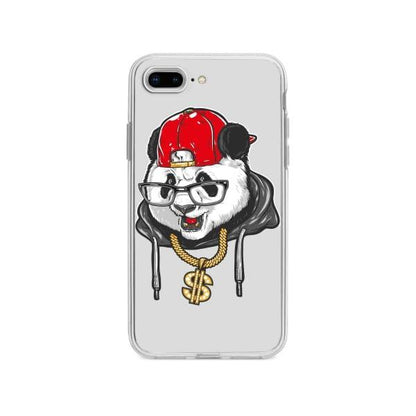 Coque Pour iPhone 8 Plus Panda Hiphop - Coque Wiqeo 10€-15€, Animaux, Estelle Adam, Illustration, iPhone 8 Plus Wiqeo, Déstockeur de Coques Pour iPhone