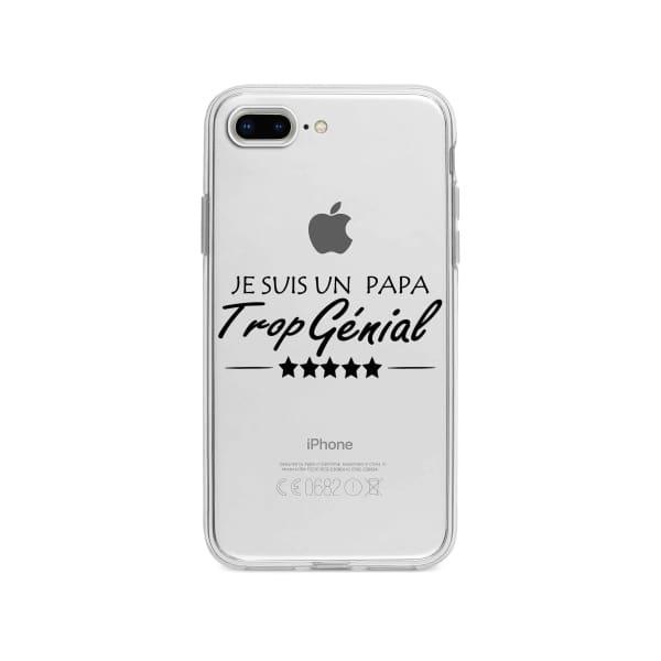 Coque Pour iPhone 8 Plus "Papa Génial" - Coque Wiqeo 10€-15€, Estelle Adam, iPhone 8 Plus, Motif Wiqeo, Déstockeur de Coques Pour iPhone