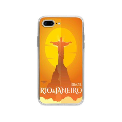 Coque Pour iPhone 8 Plus Rio de Janeiro - Coque Wiqeo 10€-15€, Estelle Adam, Illustration, iPhone 8 Plus, Voyage Wiqeo, Déstockeur de Coques Pour iPhone