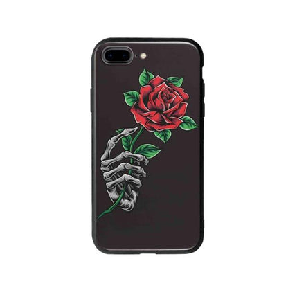 Coque Pour iPhone 8 Plus Rose Squelette - Coque Wiqeo 10€-15€, Albert Dupont, Fleur, iPhone 8 Plus, Squelette Wiqeo, Déstockeur de Coques Pour iPhone