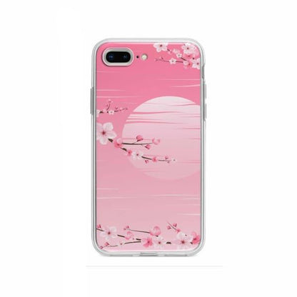 Coque Pour iPhone 8 Plus Sakura - Coque Wiqeo 10€-15€, Albert Dupont, Fleur, iPhone 8 Plus Wiqeo, Déstockeur de Coques Pour iPhone