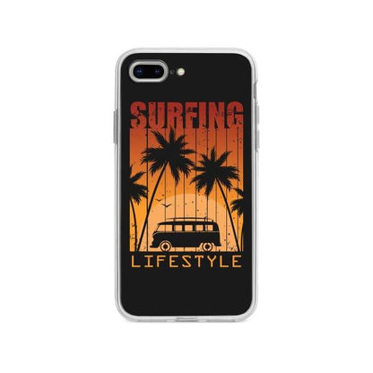 Coque Pour iPhone 8 Plus "Surfing Lifestyle" - Coque Wiqeo 10€-15€, Estelle Adam, Illustration, iPhone 8 Plus, Motif Wiqeo, Déstockeur de Coques Pour iPhone