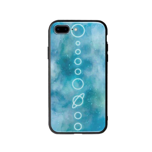 Coque Pour iPhone 8 Plus Système Solaire Néon - Coque Wiqeo 10€-15€, Estelle Adam, Illustration, iPhone 8 Plus, Motif Wiqeo, Déstockeur de Coques Pour iPhone