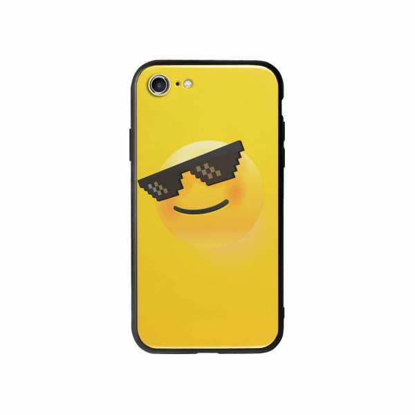 Coque Pour iPhone 8 Smiley Lunettes - Coque Wiqeo 10€-15€, Estelle Adam, Illustration, iPhone 8 Wiqeo, Déstockeur de Coques Pour iPhone