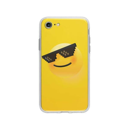 Coque Pour iPhone 8 Smiley Lunettes - Coque Wiqeo 10€-15€, Estelle Adam, Illustration, iPhone 8 Wiqeo, Déstockeur de Coques Pour iPhone