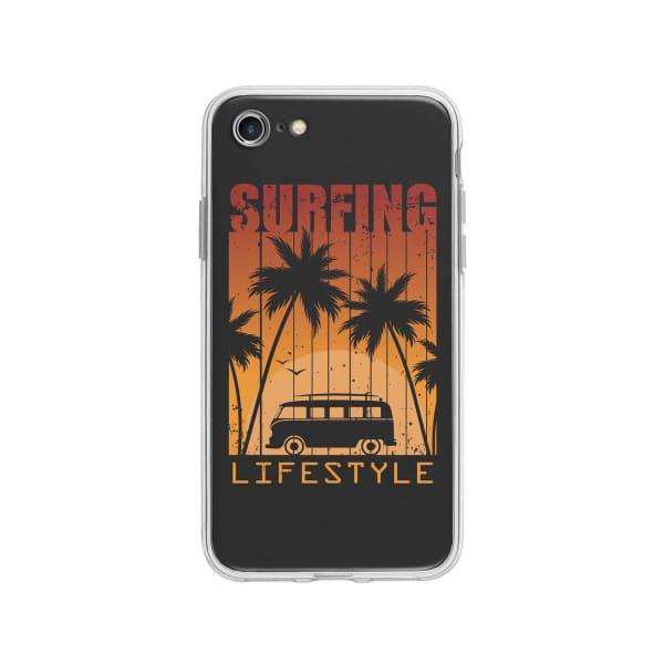 Coque Pour iPhone 8 "Surfing Lifestyle" - Coque Wiqeo 10€-15€, Estelle Adam, Illustration, iPhone 8, Motif Wiqeo, Déstockeur de Coques Pour iPhone