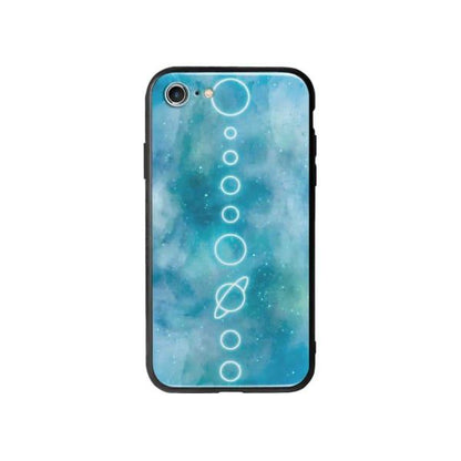 Coque Pour iPhone 8 Système Solaire Néon - Coque Wiqeo 10€-15€, Estelle Adam, Illustration, iPhone 8, Motif Wiqeo, Déstockeur de Coques Pour iPhone