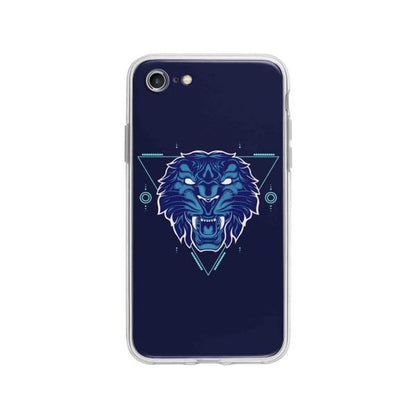 Coque Pour iPhone 8 Tigre Géométrique - Coque Wiqeo 10€-15€, Estelle Adam, Illustration, iPhone 8, Motif Wiqeo, Déstockeur de Coques Pour iPhone