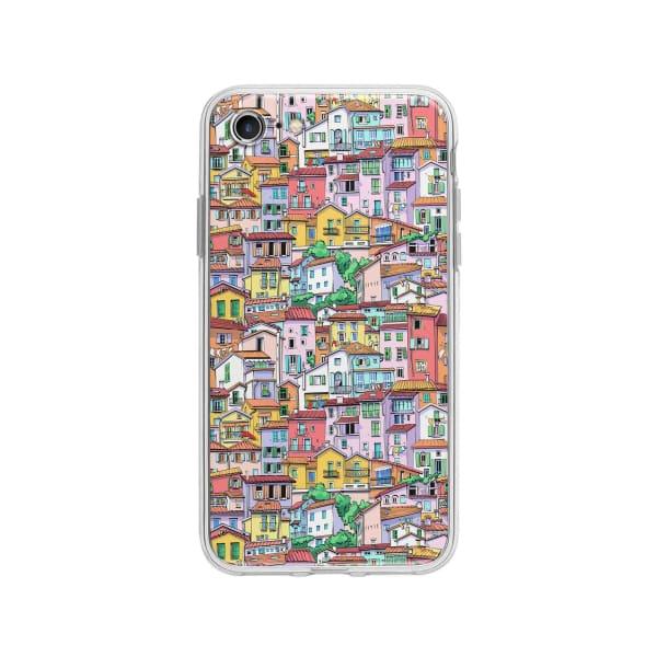 Coque Pour iPhone 8 Ville - Coque Wiqeo 10€-15€, Estelle Adam, Illustration, iPhone 8 Wiqeo, Déstockeur de Coques Pour iPhone