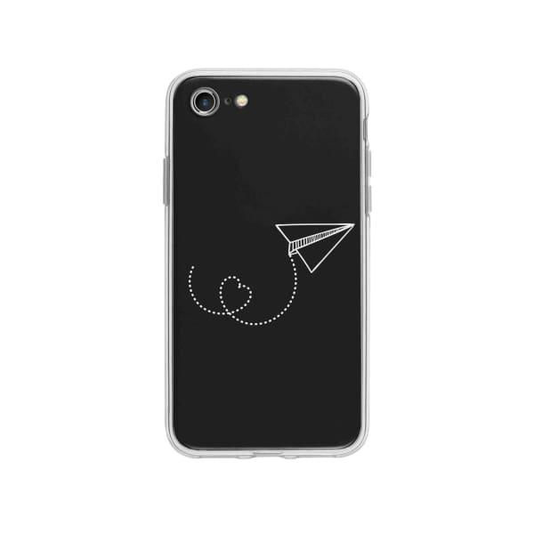 Coque Pour iPhone SE (2020) Avion en Papier - Coque Wiqeo 10€-15€, Estelle Adam, Illustration, iPhone SE 2020 Wiqeo, Déstockeur de Coques Pour iPhone