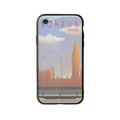 Coque Pour iPhone SE (2020) Big Ben & London Eye - Coque Wiqeo 10€-15€, Estelle Adam, Illustration, iPhone SE 2020, Voyage Wiqeo, Déstockeur de Coques Pour iPhone