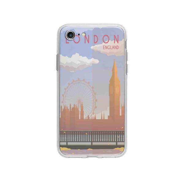 Coque Pour iPhone SE (2020) Big Ben & London Eye - Coque Wiqeo 10€-15€, Estelle Adam, Illustration, iPhone SE 2020, Voyage Wiqeo, Déstockeur de Coques Pour iPhone