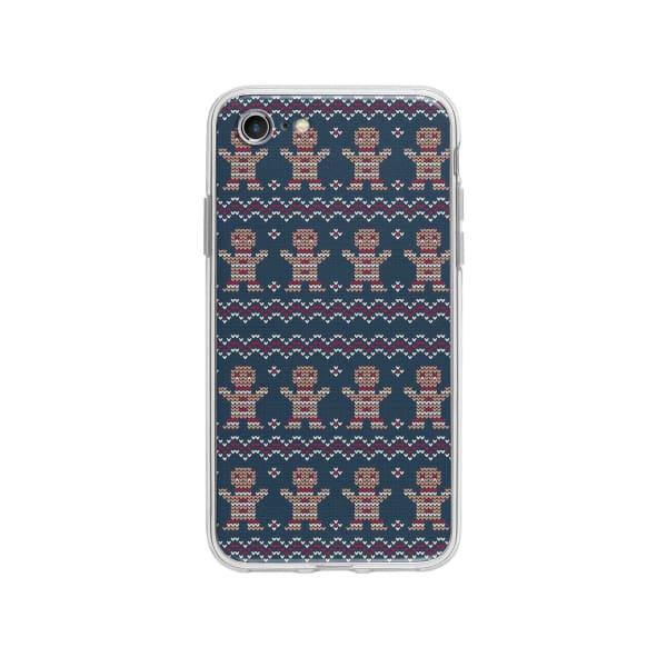 Coque Pour iPhone SE (2020) Biscuit de Noël Tricoté - Coque Wiqeo 10€-15€, Estelle Adam, iPhone SE 2020, Motif, Noël Wiqeo, Déstockeur de Coques Pour iPhone