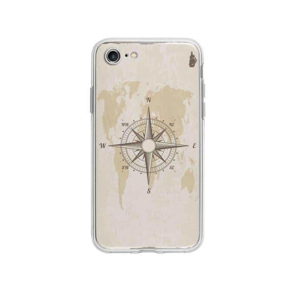 Coque Pour iPhone SE (2020) Boussole Nautique - Coque Wiqeo 10€-15€, Estelle Adam, Illustration, iPhone SE 2020 Wiqeo, Déstockeur de Coques Pour iPhone