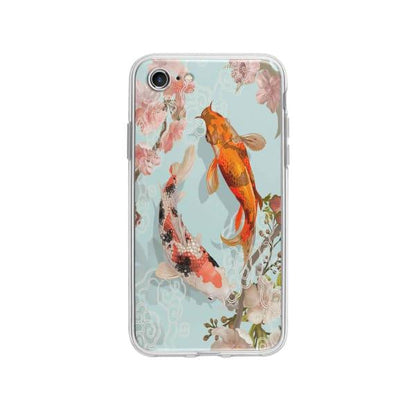 Coque Pour iPhone SE (2020) Carpes Koï - Coque Wiqeo 10€-15€, Estelle Adam, Illustration, iPhone SE 2020 Wiqeo, Déstockeur de Coques Pour iPhone