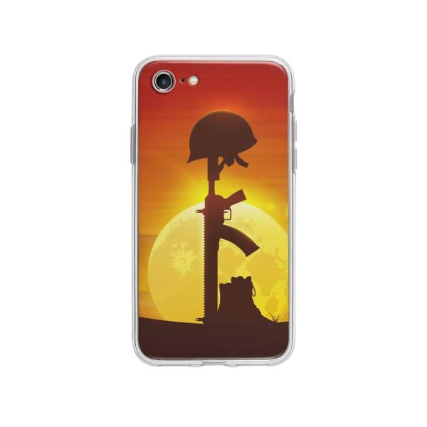 Coque Pour iPhone SE (2020) Casque et Fusil - Coque Wiqeo 10€-15€, Estelle Adam, Illustration, iPhone SE 2020 Wiqeo, Déstockeur de Coques Pour iPhone