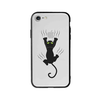 Coque Pour iPhone SE (2020) Chat Griffant - Coque Wiqeo 10€-15€, Géraud Fournier, Illustration, iPhone SE 2020, Mignon Wiqeo, Déstockeur de Coques Pour iPhone