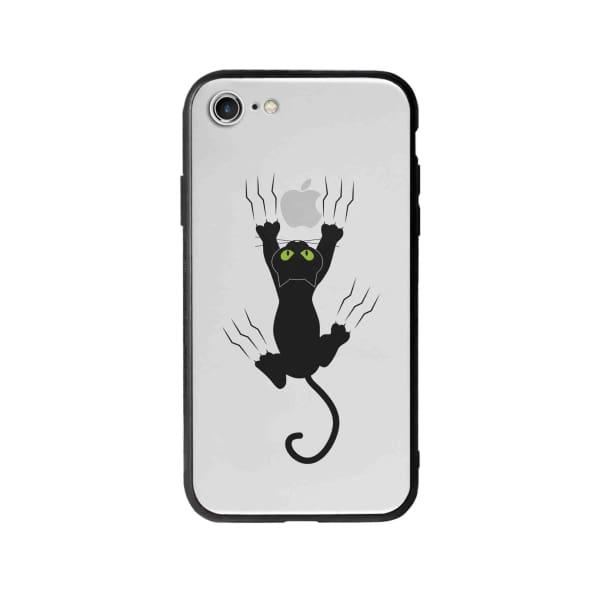 Coque Pour iPhone SE (2020) Chat Griffant - Coque Wiqeo 10€-15€, Géraud Fournier, Illustration, iPhone SE 2020, Mignon Wiqeo, Déstockeur de Coques Pour iPhone