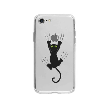 Coque Pour iPhone SE (2020) Chat Griffant - Coque Wiqeo 10€-15€, Géraud Fournier, Illustration, iPhone SE 2020, Mignon Wiqeo, Déstockeur de Coques Pour iPhone