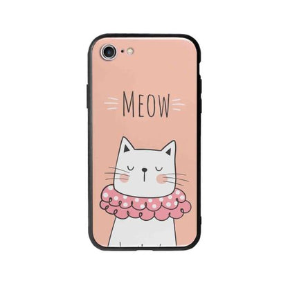 Coque Pour iPhone SE (2020) Chat Meow - Coque Wiqeo 10€-15€, Animaux, Géraud Fournier, iPhone SE 2020, Mignon Wiqeo, Déstockeur de Coques Pour iPhone