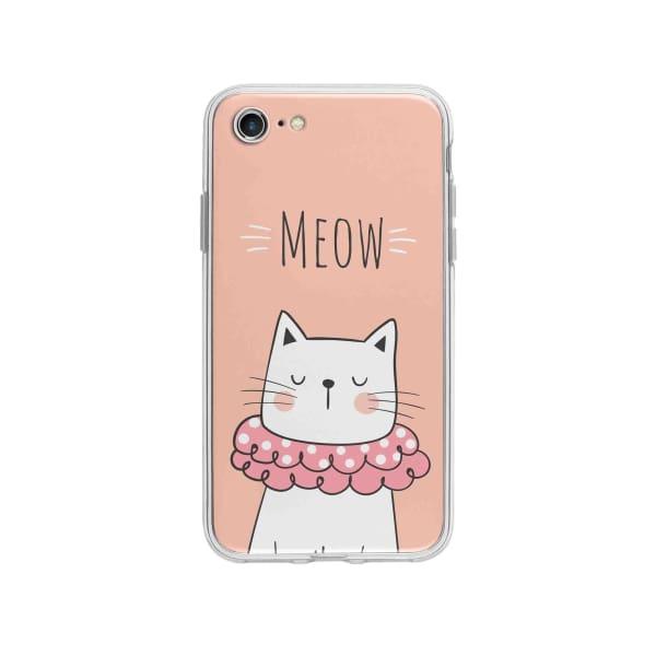 Coque Pour iPhone SE (2020) Chat Meow - Coque Wiqeo 10€-15€, Animaux, Géraud Fournier, iPhone SE 2020, Mignon Wiqeo, Déstockeur de Coques Pour iPhone