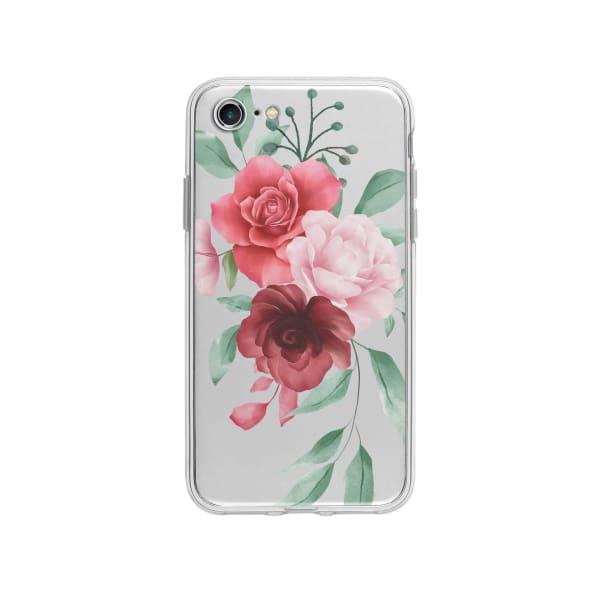 Coque Pour iPhone SE (2020) Composition Florale - Transparent
