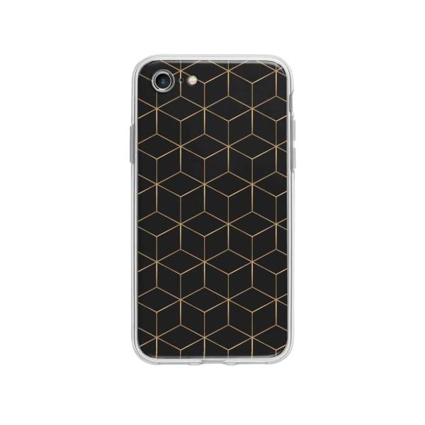 Coque Pour iPhone SE (2020) Cubes et Hexagones - Coque Wiqeo 10€-15€, Estelle Adam, iPhone SE 2020, Motif Wiqeo, Déstockeur de Coques Pour iPhone