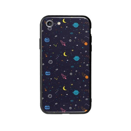 Coque Pour iPhone SE (2020) Dessin Galactique - Coque Wiqeo 10€-15€, Estelle Adam, Illustration, iPhone SE 2020, Motif Wiqeo, Déstockeur de Coques Pour iPhone