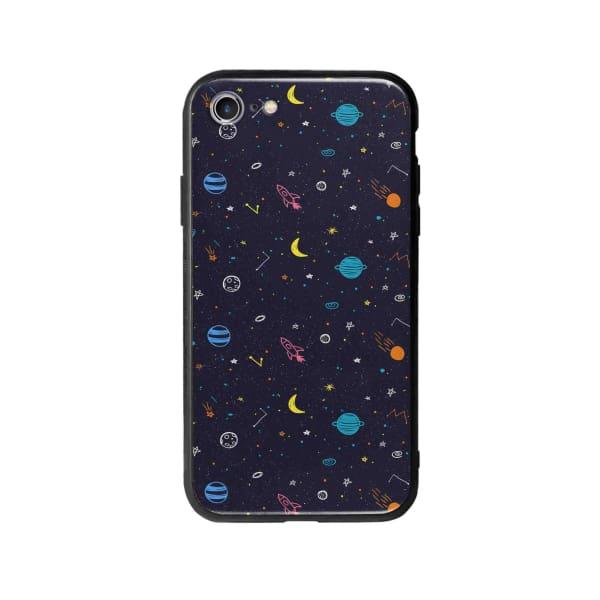 Coque Pour iPhone SE (2020) Dessin Galactique - Coque Wiqeo 10€-15€, Estelle Adam, Illustration, iPhone SE 2020, Motif Wiqeo, Déstockeur de Coques Pour iPhone