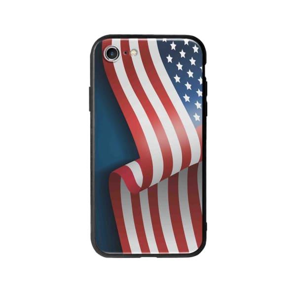 Coque Pour iPhone SE (2020) Drapeau U.S.A. - Coque Wiqeo 10€-15€, Drapeau, Estelle Adam, Illustration, iPhone SE 2020 Wiqeo, Déstockeur de Coques Pour iPhone